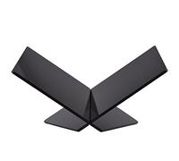 Mtlavishness Support de livre de cuisine en acrylique en forme de X pour livres de recettes, magazines et livres d'histoires Conception d'inclinaison optimale pour protéger la (Noire)