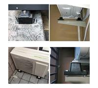 Mtlavishness Support de montage pour climatiseur Isolateur de vibrations en caoutchouc Coussinet absorbant les chocs robuste pour mini unités divisées intérieures et extérieures