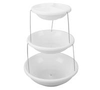 Mtlavishness Support de plateau à gâteaux rotatif à 3 niveaux, pliable, élégant, décoratif, pour servir des collations, présentoir à gâteaux aux fruits, support de plateau à