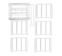 Mtlavishness Support de séparation pour mijoteuse pliable en acier inoxydable de grande capacité pour mijoteuse, idéal pour la cuisson sous vide à basse température, empêche les