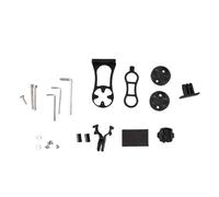 Mtlavishness Support de Support GPS pour Ordinateur de vélo en métal Durable adapté pour Bryton Noir Support de Tige de Guidon Robuste avec Conception à Double boulonnage Trou (Noire)