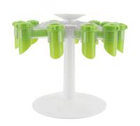 Mtlavishness Support rotatif pour sacs d'assaisonnement, organisateur de rangement rotatif avec rotation à 360 degrés, conception sécurisée à 12 emplacements et trois trous de