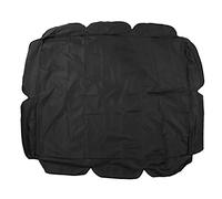 Mtlavishness Swing Canopy 210D Oxford Enduit d'argent imperméable à l'eau résistant aux UV pour Chaise de Patio extérieure 142x120x18cm (Noire)