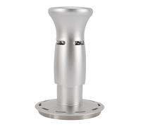 Mtlavishness Tamper à café à rebond automatique 25 à pression constante Marteau de presse à poudre de café 58 mm/2,28 pouces Tamper en acier inoxydable et en aluminium pour (Argent)