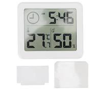 Mtlavishness Thermomètre numérique hygromètre haute précision quatre surveillance stomatique testeur d'humidité de la température avec écran 3,2 pouces (Blanche)