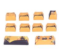 Mtlavishness Touches en PBT, thème Halloween, pour, Compatible avec la Plupart des claviers mécaniques 61, 87, 104 et 108 Bits. Excellente durabilité, Saisie Facile, Touches DIY.