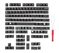 Mtlavishness Touches Pbt Design Ergonomique Résistantes Empreintes pour Claviers Mécaniques 128 Pièces