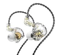 Mtlavishness TRN MT1 in-Ear Monitor Headphones High-Clear Sound Earphones with 10mm Dual Magnetic Composite Dynamic Driver Noise Canceling Wired Earbuds (A)