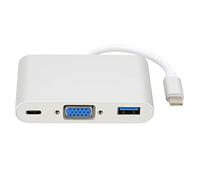 Mtlavishness Type C à VGA USB3.0 PD 3 dans 1 Adaptateur en Alliage en Aluminium Trois en Une Solution pour Divers appareils et Les périphériques de Charge en Toute sécurité comme