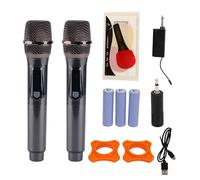 Mtlavishness UHF Microphone Wireless Kit KTV Live Broadcast 50m Connexion Association Microphone sans fil avec un récepteur universel de 6,35 mm 3,5 mm