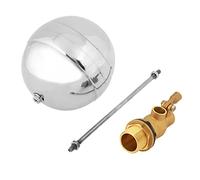 Mtlavishness Vanne flotteur à filetage mâle G3/4" DN20, vanne à bille flottante réglable en acier inoxydable pour le contrôle du niveau du réservoir d'eau, corps de vanne en