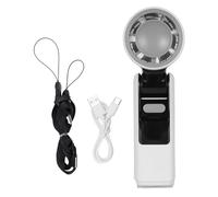 Mtlavishness ventilateur de poche à grande vitesse affichage numérique turbo violence ventilateur de réfrigération pliable à 100 vitesses affichage numérique blanc (Blanche)