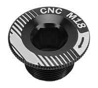 Mtlavishness Vis de bras de manivelle de vélo en alliage d'aluminium M18 Vis de fixation de manivelle Boulon de bras de pédalier de vélo M18 Bleu Coupe CNC Anti-corrosion (Couvercle de manivelle M18