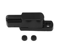 Mtlavishness Window Sash Lock High Strength Aluminium ALLIAGE VOL TYPE T TYPE BORD POUR SÉCURITÉ DE LA MAISON BLANC COFFFRIT TOUCH HAUTE DURABILITÉ INSTALLATION FACILE Environ 56 g (Noir)