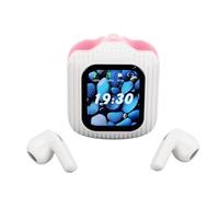Mtlavishness Wireless Earbuds Active Noise Cancelling Earbuds 5.4 HiFi Sound Headphones with 1.83 inch Touchscreen Charging Case Built in MP3 Player 30H Playtime for Sports Fitness U
