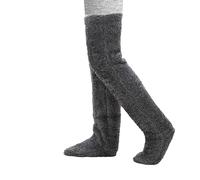 Mtlhbcg Bas rembourrés chaussettes chaudes,Chaussettes hautes pour femme,Taille unique,Chaussettes hautes en peluche au-dessus du genou,chaussettes montantes moelleuses,Chaussettes de couchage