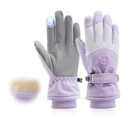 Mtlhbcg Gants de Ski d'hiver pour Femme,AntidéRapant éCran Tactile Gants Gants Ski Femme,Coupe-Vent,Thermiques,pour Running Alpinisme Snowboard,Le Cyclisme,Les Sports de Plein air