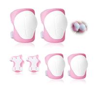 Mtlhbcg Genouillères pour Enfants, Ensemble de genouillères pour Enfants,Genouillères,coudières et protège-Poignets,Enfants 6 en 1 Ensemble de Protections Réglables,pour Roller, Skateboard