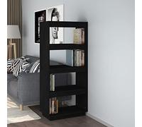 mtlskopl 60 x 35 x 135 cm - Bibliothèque en pin massif - Stable - Avec design moderne et sécurité murale - Pour salon, bureau, couloir