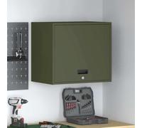 mtlskopl Armoire de classement murale, vert olive, 40 x 60 x 53 cm, en acier, porte de levage à gaz, serrure à loquet, peu encombrante, pour bureau/bureau à domicile