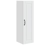 mtlskopl Armoire de cuisine blanche avec 3 étagères, 30 x 31 x 100 cm, matériau dérivé du bois, moderne et durable, montage mural, peu encombrant, pour cuisine, salle à manger, couloir