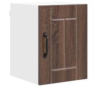 mtlskopl Armoire de cuisine, marron, aspect chêne, 30 x 31 x 40 cm, en bois robuste, avec portes coulissantes, design moderne, durable, rangement pratique pour cuisine, couloir et bureau
