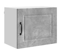 mtlskopl Armoire de cuisine murale en béton gris 50 x 31 x 40 cm en matériau dérivé du bois avec porte et étagère à planches - Design moderne peu encombrant - Robuste et durable - Pour cuisine, salle