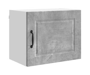mtlskopl Armoire de cuisine murale en béton gris 50 x 31 x 40 cm en matériau dérivé du bois avec porte et étagère à planches - Design moderne peu encombrant - Robuste et durable - Pour cuisine, salle