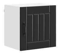 mtlskopl Armoire de cuisine, noire, 40 x 31 x 40 cm, en bois dérivé, design moderne, miracle de rangement, avec portes coulissantes, robuste et durable, convient pour les petites cuisines, couloirs et