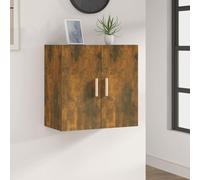 mtlskopl Armoire murale en bois de chêne fumé - 60 x 30 x 60 cm - Design scandinave moderne - Peu encombrante - Pour salon, chambre à coucher, bureau, balcon