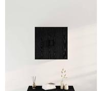 mtlskopl Armoire murale en chêne noir, 60 x 31 x 60 cm, montage mural, peu encombrante, avec design moderne et deux étagères, pour bureau, bureau à domicile, petits balcons