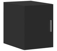 mtlskopl Armoire murale noire 30 x 42,5 x 40 cm, charge maximale 60 kg, armoire haute pour couloir, salon, chambre à coucher, étagère murale avec butée de porte interchangeable
