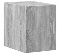 mtlskopl Armoire Murale Suspendue Gris Sonoma 30x42,5x40 cm en Bois d'Ingénierie, Placard de Rangement Flottant avec Porte Orientable pour Salon, Cuisine et Garage