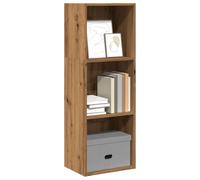 mtlskopl Artisan Oak Bookcase 40x30x114 cm Engineered Wood Tall Narrow Bookcase Modern Stable Organizer for Living Room Bedroom Office