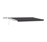 mtlskopl Auvent électrique anthracite 4,5 x 3 m avec panneau solaire et télécommande, cadre en aluminium robuste, design moderne, pliable pour terrasse, balcon, jardin et événements en plein air
