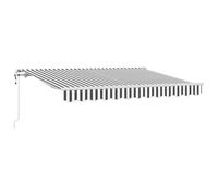 mtlskopl Auvent Rétractable Motorisé Anthracite 350 x 200 cm pour Terrasse | Toile occultante avec armature en aluminium légère, idéale pour créer un coin d'ombre frais sur terrasse, jardin et patio.