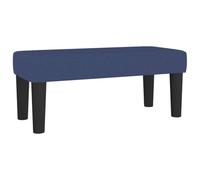mtlskopl Banc rembourré en tissu bleu 70 x 30 x 30 cm - Petit banc de lit confortable et repose-pieds moderne - Mini banc rembourré pour salon, chambre à coucher