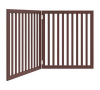 mtlskopl Barrière pour chien - 160 cm - Pliable en bois de peuplier - Grille de barrière autoportante pour chiens de petite et moyenne taille - Grille de protection d'escalier sans perçage pour