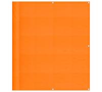 mtlskopl Brise-Vue de Balcon Orange 120x800 cm Canisse Occultant en Polyester Oxford avec Oeillets en Aluminium et Corde de 24m Paravent Extérieur pour Terrasse Jardin Clôture