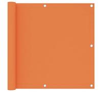 mtlskopl Brise-Vue de Balcon Orange 90x400 cm Tissu Oxford | Protège votre intimité sur le balcon ou la terrasse grâce à un tissu Oxford résistant, avec œillets et corde de 12 m.