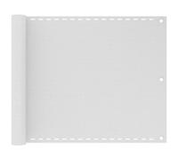 mtlskopl Brise-Vue de Balcon PEHD 75x400 cm Blanc Protection UV | Toile respirante pour balcon et terrasse, avec œillets alu et corde 12 m facilitant une fixation simple en extérieur.