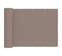 mtlskopl Brise-Vue pour Balcon 1,8 x 25 m Taupe avec Œillets et Corde