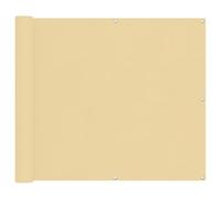 mtlskopl Brise-vue pour balcon - 100 x 800 cm - Sable - Tissu Oxford robuste - Brise-vue pour balcon et terrasse - Avec œillets en aluminium pour un montage facile
