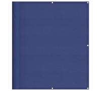 mtlskopl Brise-vue pour balcon - Bleu - 120 x 1000 cm - Revêtement de balcon en polyester Oxford robuste - Avec œillets en aluminium et corde de fixation - Pour balcon, terrasse et jardin