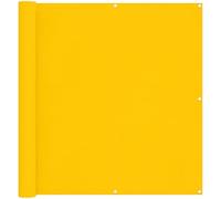 mtlskopl Brise-Vue pour Balcon Rayé Jaune 110x1000 cm | Écran d'Occultation en Tissu Oxford avec Œillets en Aluminium | Toile d'Ombrage pour Balcons Terrasses et Jardins