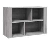 mtlskopl Buffet Bas de Salon Meuble de Rangement avec Compartiments Armoire Latérale Bibliothèque Basse en Bois d'Ingénierie pour Bureau et Entrée Sonoma Gris 80x30x54 cm
