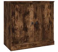 mtlskopl Buffet Bas Meuble de Rangement Bahut de Salon en Bois d'Ingénierie Commode avec Grand Espace pour Séjour et Entrée Coloris Chêne Fumé 70 x 35,5 x 67,5 cm