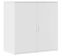 mtlskopl Buffet Blanc 79x38x80 cm en Bois d'Ingénierie, Bahut Bas Design et Robuste, Meuble de Rangement avec Grand Espace pour Salon, Séjour et Entrée