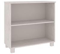 mtlskopl Buffet de Rangement Hamar Blanc 85x35x80 cm en Bois Massif de Pin, Meuble Bas de Salon et Bahut Moderne avec 2 Étagères pour Cuisine, Couloir et Entrée