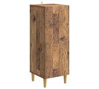 mtlskopl Buffet en Bois Ancien 33 x 34,5 x 90 cm, Meuble de Rangement Vintage pour Salon et Salle à Manger, Armoire en Bois d'Ingénierie avec Pieds en Eucalyptus, 1 Porte